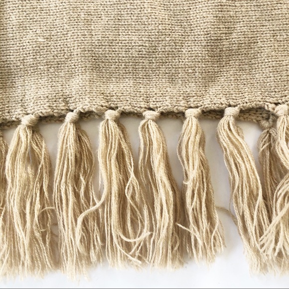 WHBM Cowl Neck Fringe Poncho SZ XXS/XS - Picture 4 of 6